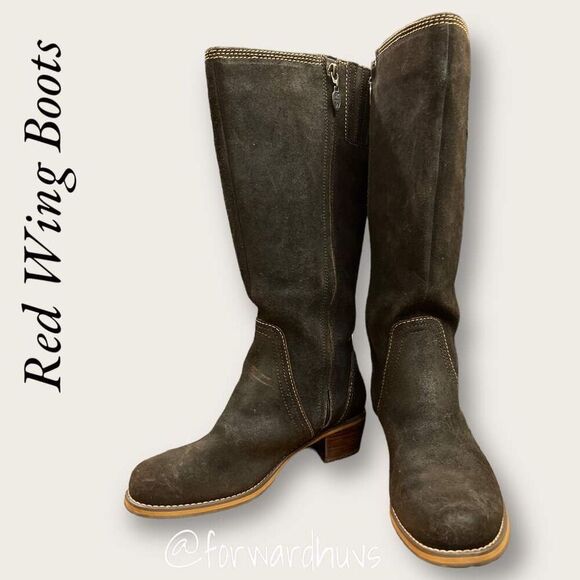 Red Wing Boots Brown Suede Size 7.5 D - Picture 1 of 12